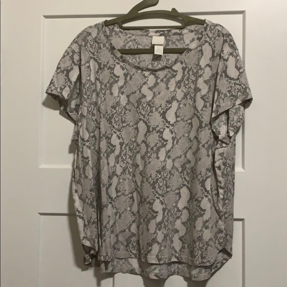 Snake Skin Print Shirt